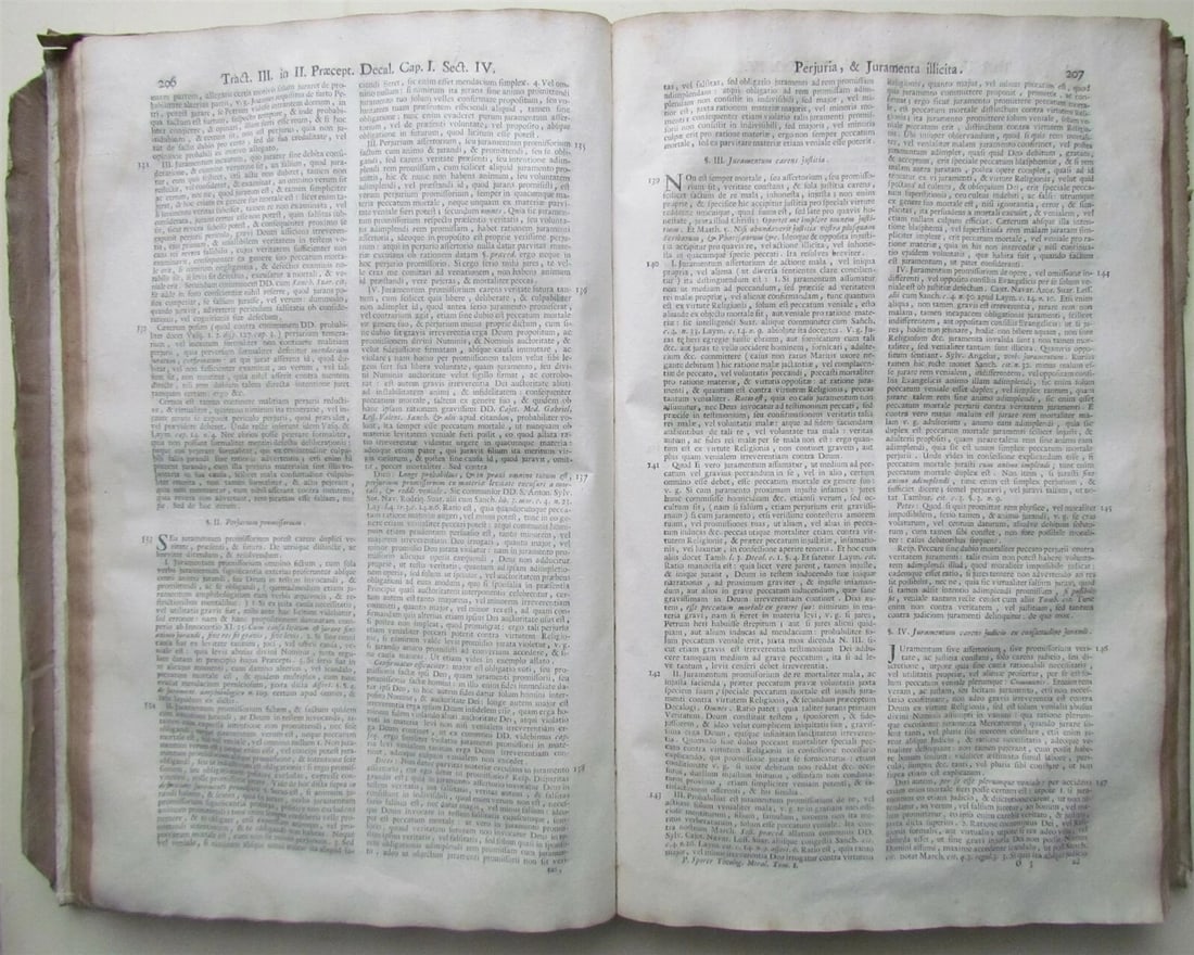 1731 VELLUM BINDING FOLIO PATRITII SPORER THELOLOGIA ANTIQUE - 7