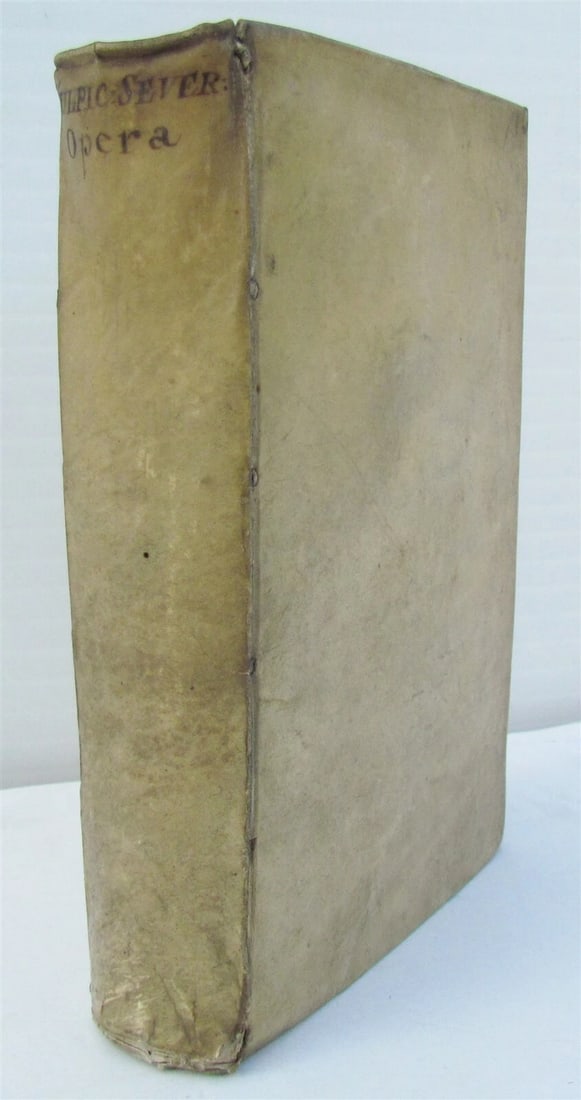 1647 Sulpici Severi Presbyteri. Opera omnia antique VELLUM BOUND - 3