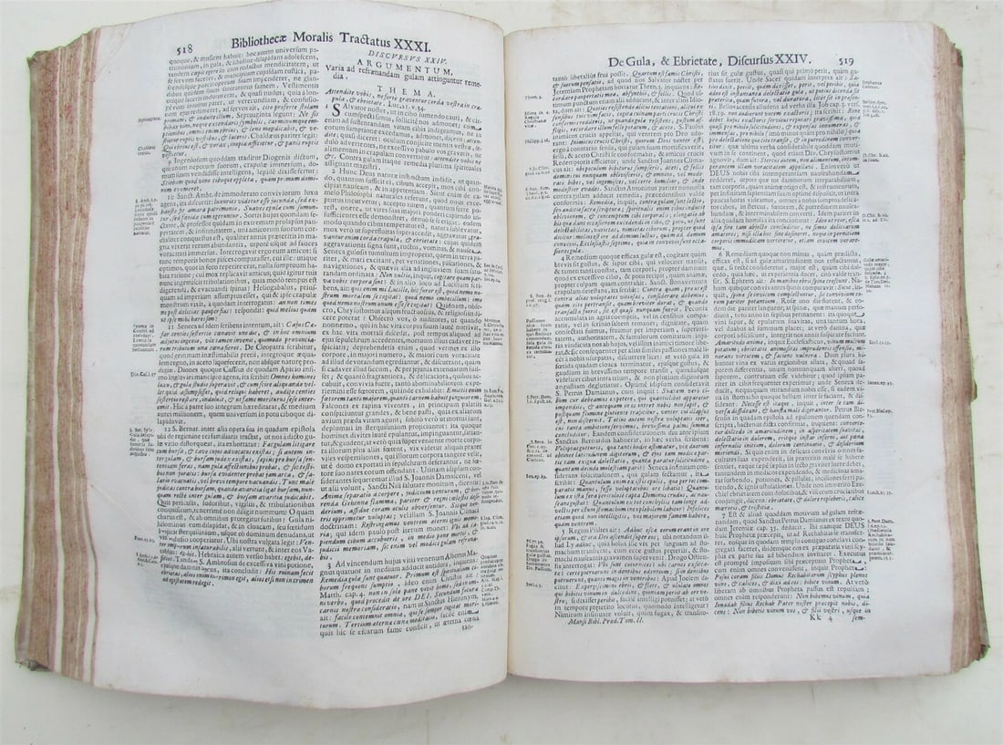 1703 VELLUM BINDING MASSIVE FOLIO Bibliotheca moralis by Josephi Mansi antique - 7