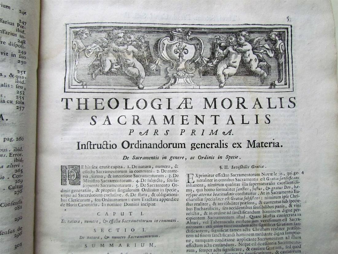 1731 VELLUM BINDING FOLIO PATRITII SPORER THELOLOGIA ANTIQUE - 4