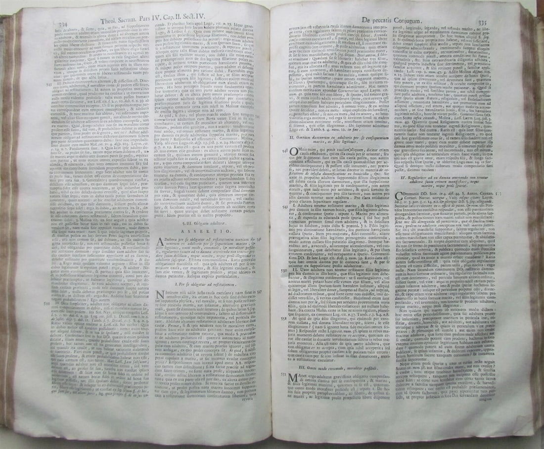 1731 VELLUM BINDING FOLIO PATRITII SPORER THELOLOGIA ANTIQUE - 5