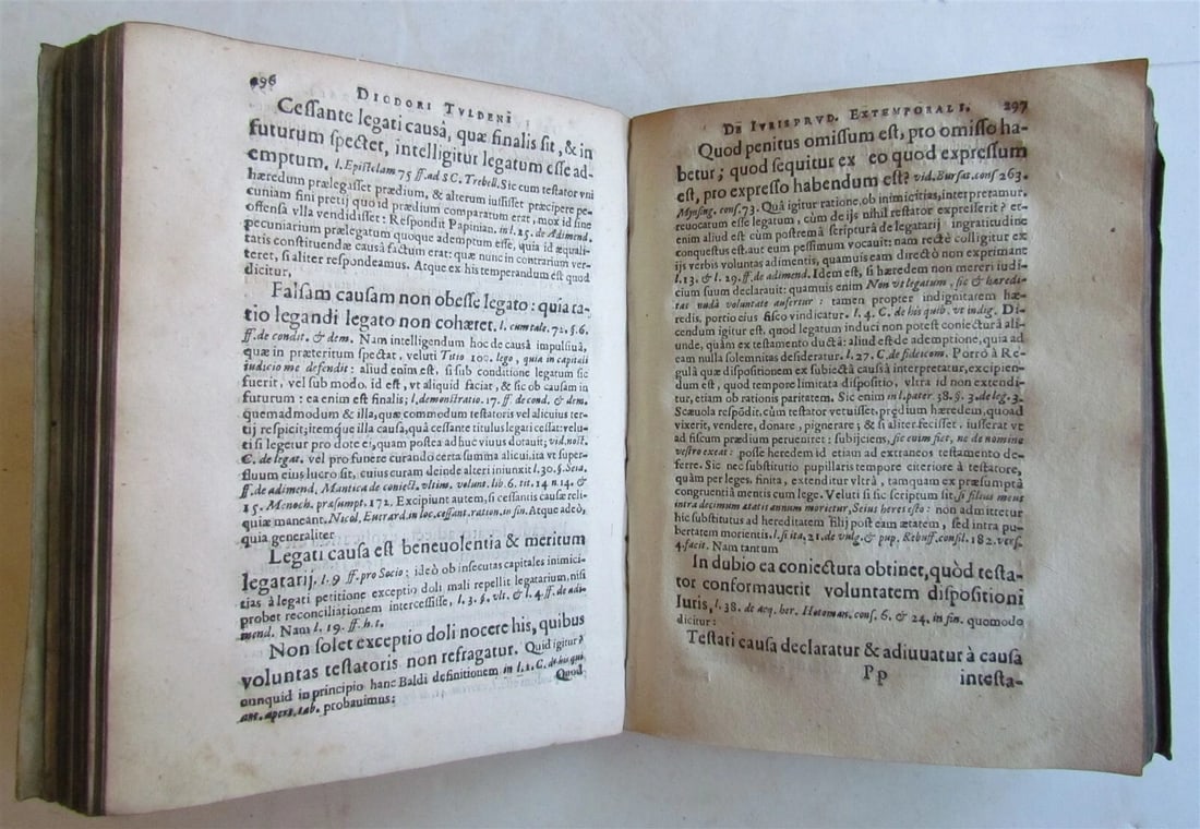 1643 LAW BOOK in LATIN ANTIQUE vellum bound De ivrisprvdentia extemporali - 6