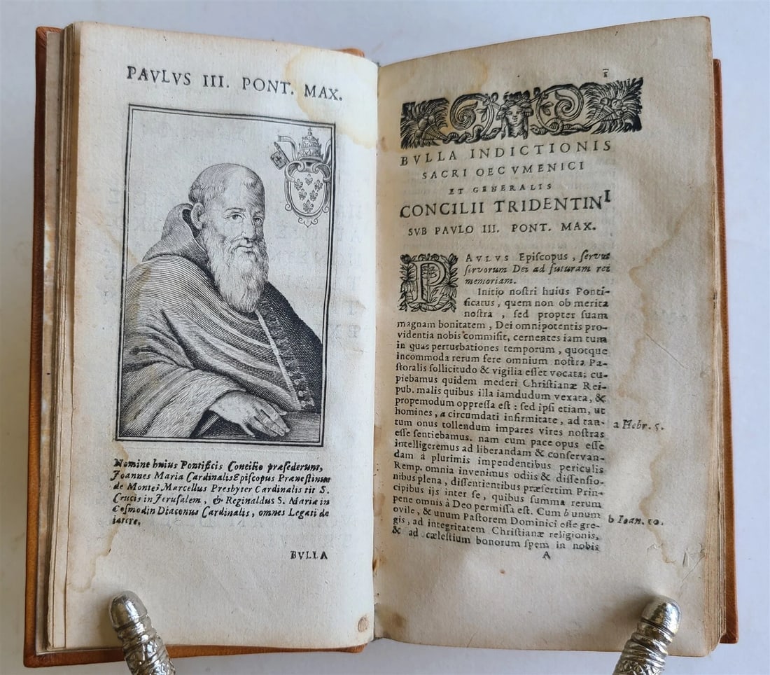 1666 SANCROSANCTI et OECUMENICI CONCILII TRIDENTINI CANONES et DECRETA antique - 3