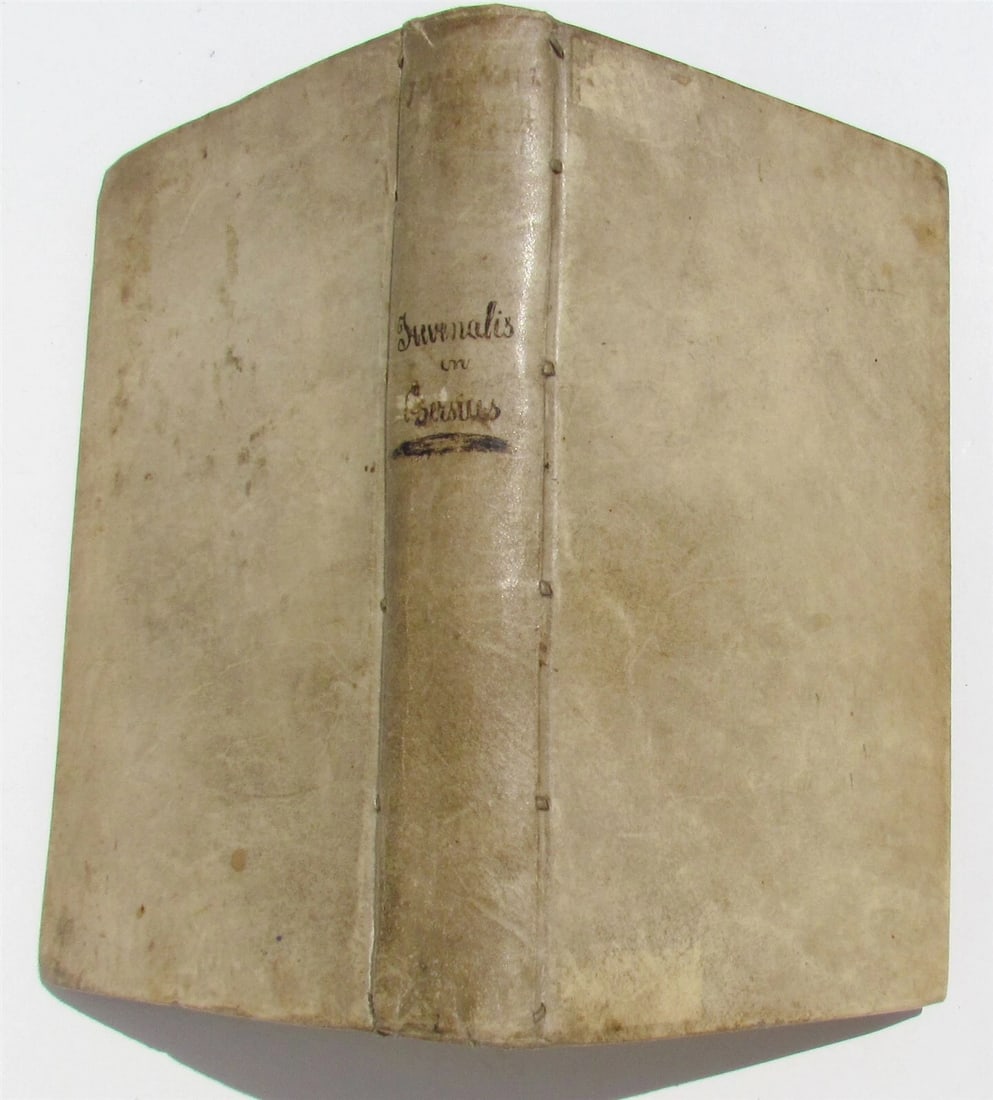 1709 ROMAN POETRY SATYRAE Juvenal & Persius Flaccus VELLUM antique in DUTCH - 3