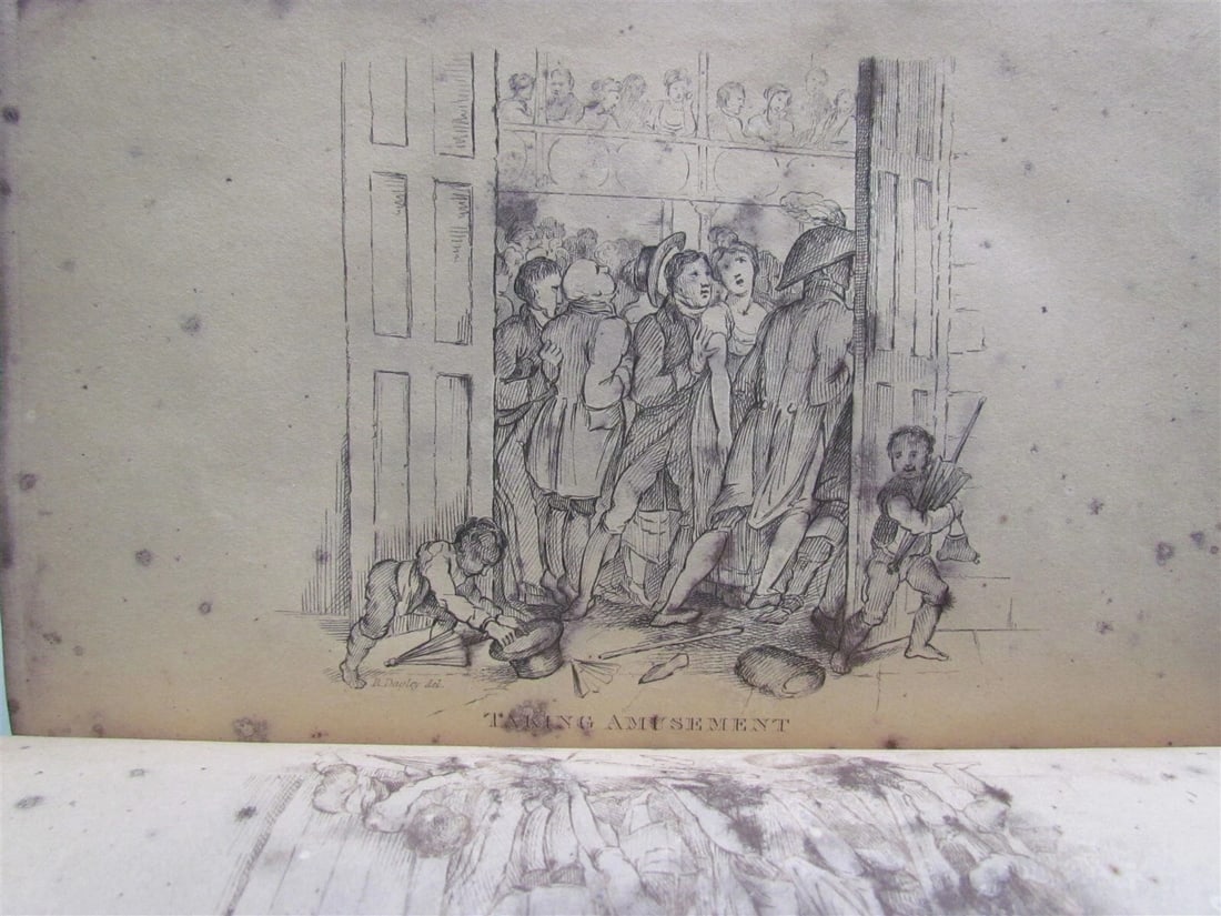1821 TAKINGS or LIFE OF COLLEGIAN A POEM ILLUSTRATED 26 ETCHINGS antique 1st ED. - 6