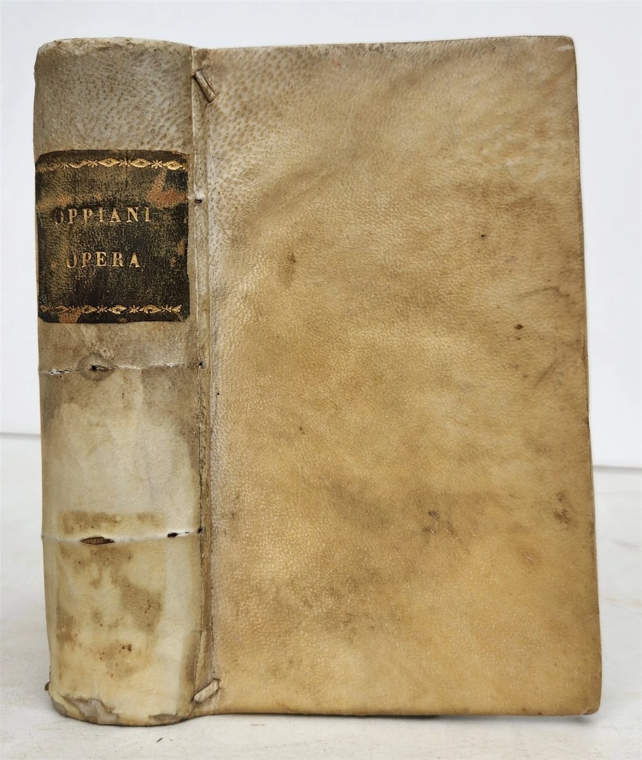 1597 POETRY on FISHING & HUNTING by OPPIAN antique VELLUM BOUND 16th CENTURY - 3