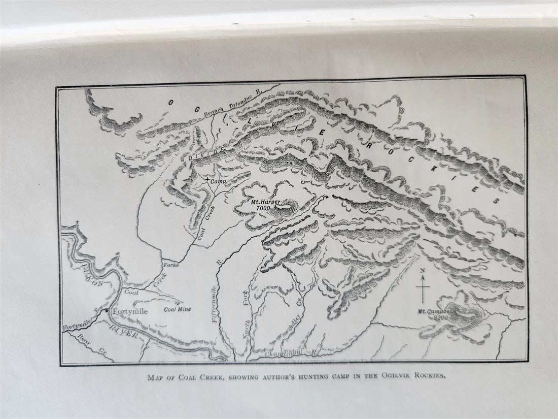 1919 THE WILDERNESS OF THE UPPER YUKON by C.Sheldon ILLUSTRATED antique - 5