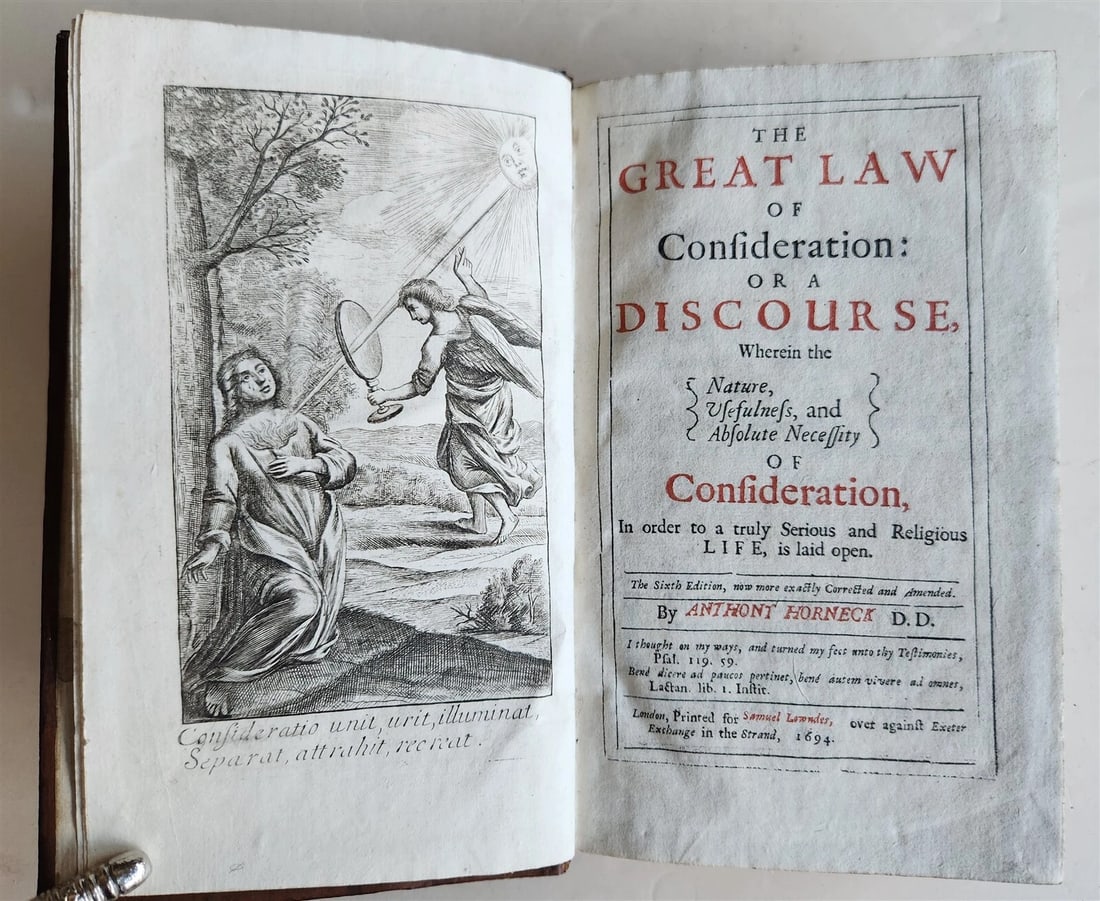 1694 GREAT LAW of CONSIDERATION antique in ENGLISH - 2