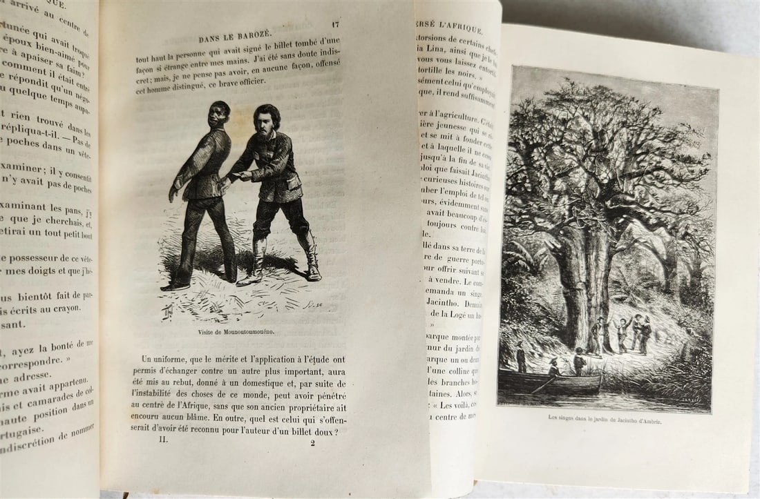 1881 AFRICA TRAVELS by SERPA PINTO 2 ILLUSTRATED VOLUMES in FRENCH antique - 6