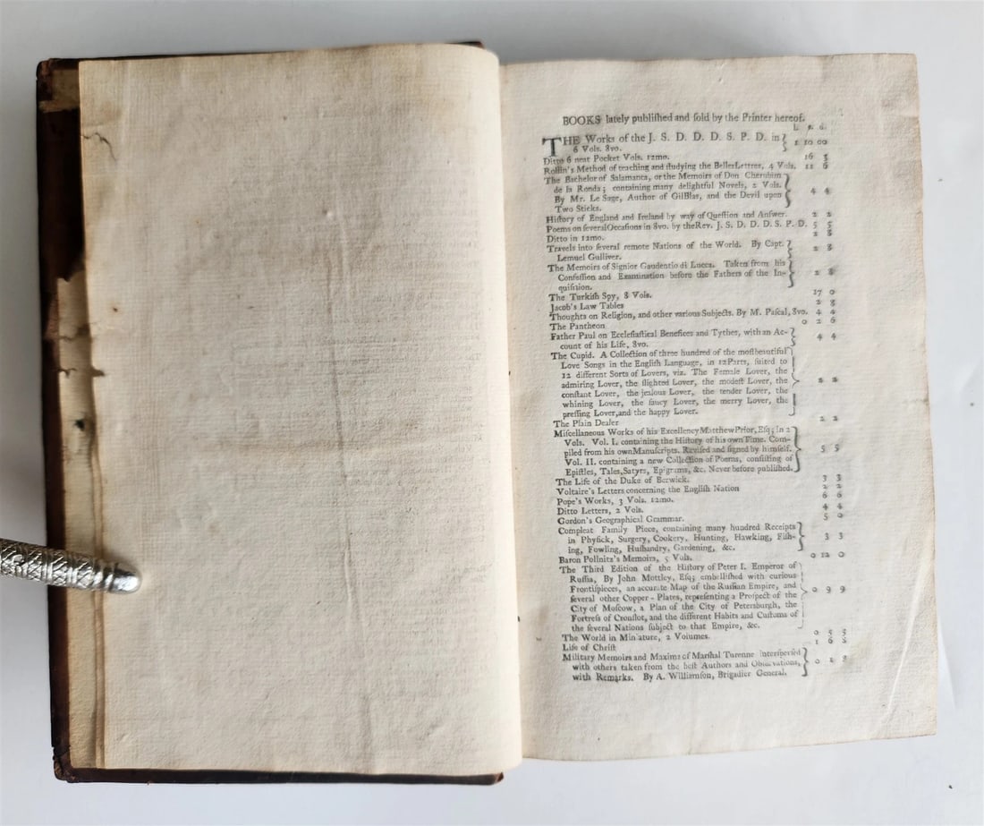 1741 LETTERS TO & FROM DR.J.SWIFT from YEAR 1714, TO 1738 antique - 5