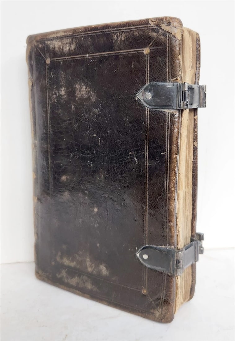 1631-34 BIBLE in ENGLISH ILLUSTRATED NEW TESTAMENT COMMON PRAYERS PSALMS antique - 4