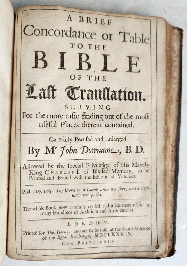 1660 BIBLE in ENGLISH OLD & NEW TESTAMENT by Henry Hills & John Field antique - 7