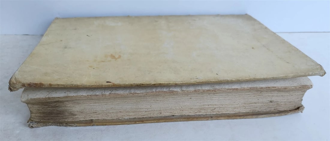 1720s LAW BOOK INDEX GENERALIS CONCLUSIONUM antique VELLUM BOUND FOLIO Vol. II - 4