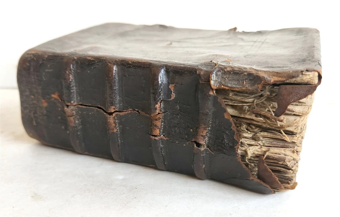 1634 BIBLE in ENGLISH antique New Testament LONDON BARKER & assigns of JOHN BILL - 3