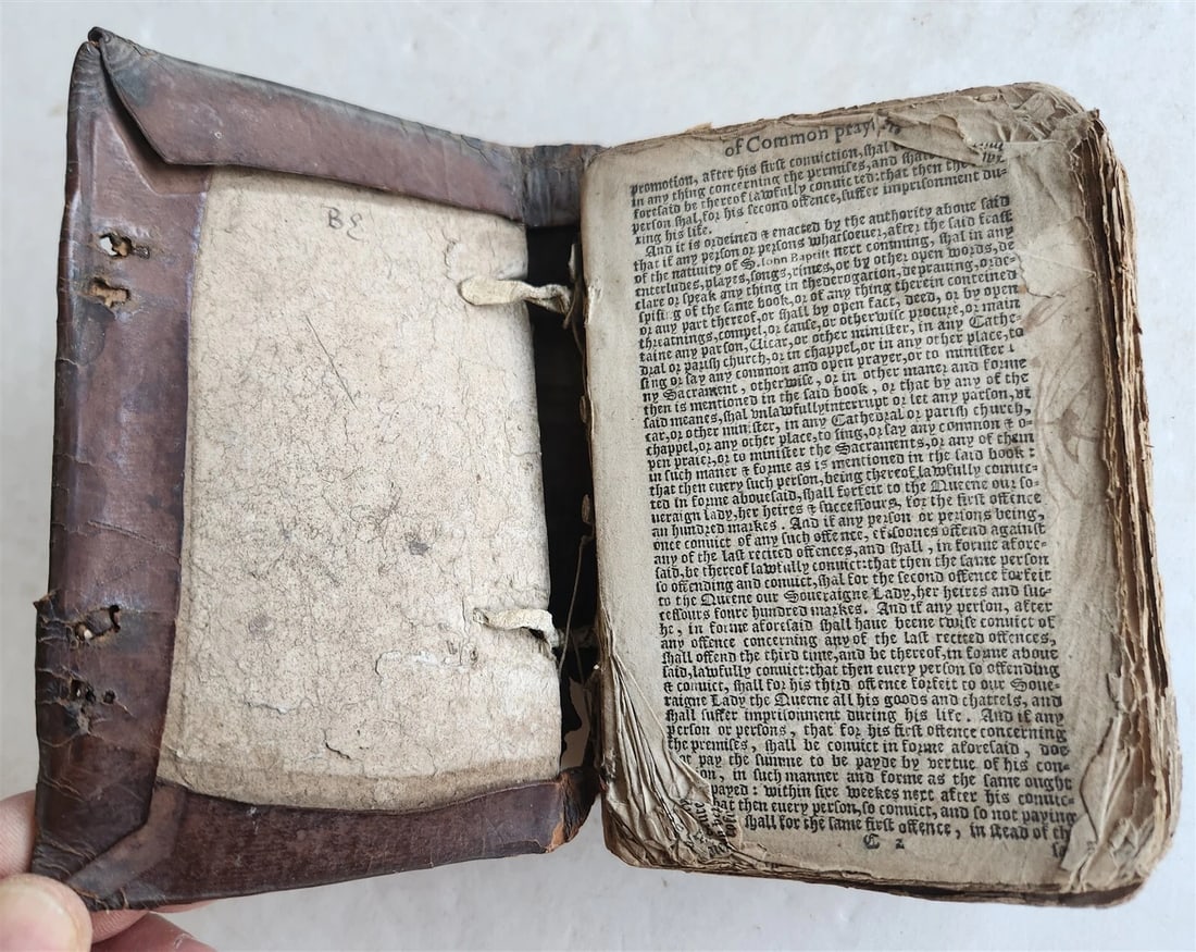 1634 BIBLE in ENGLISH antique New Testament LONDON BARKER & assigns of JOHN BILL - 6