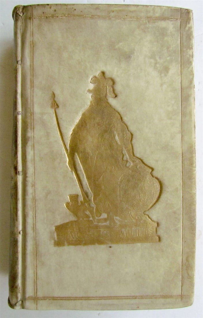 1701 HISTORIAE PHILIPPICAE by JUSTINIUS VELLUM PRIZED BINDING antique - 2