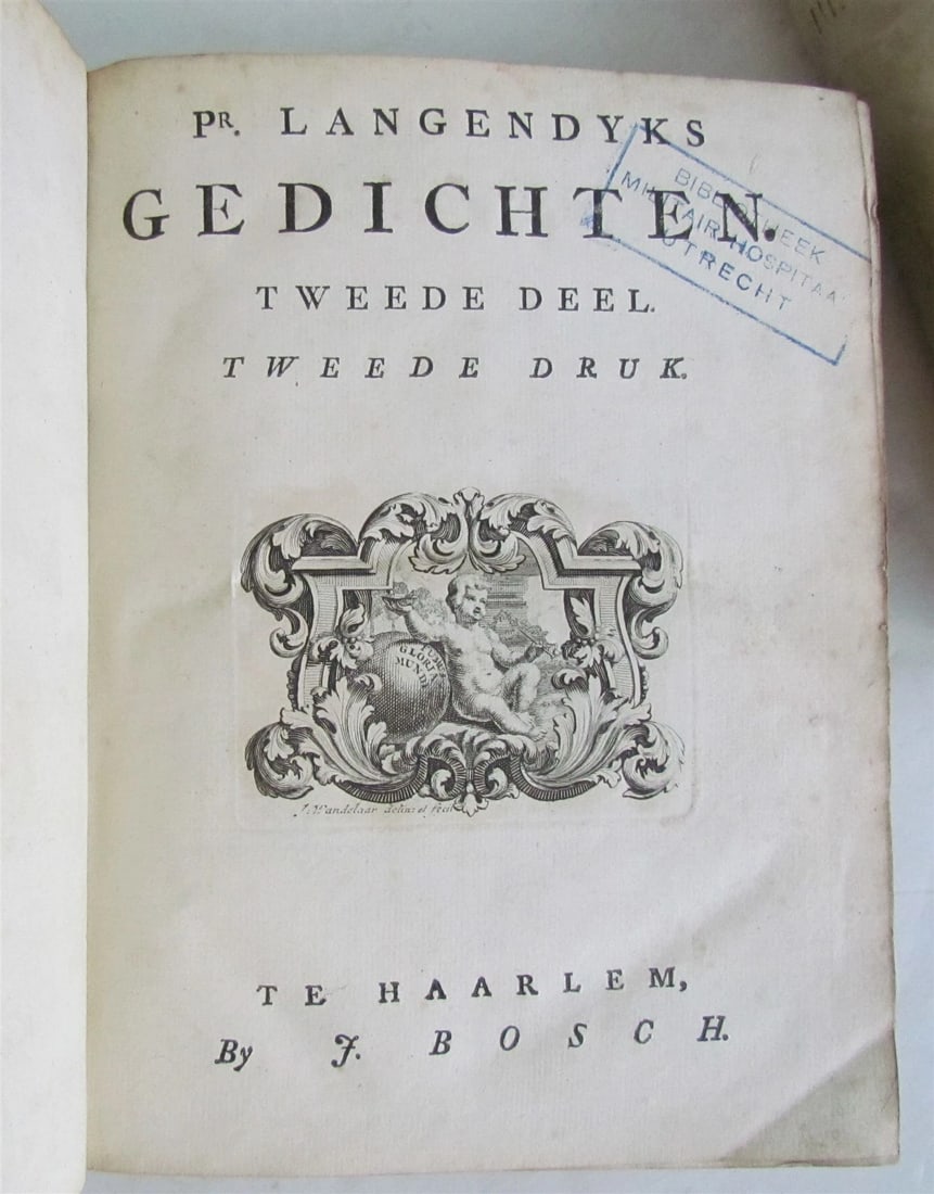 1751 3 VOLUMES VELLUM BOUND in DUTCH P. LANGENDIJK ANTIQUE w/ ENGRAVINGS - 7