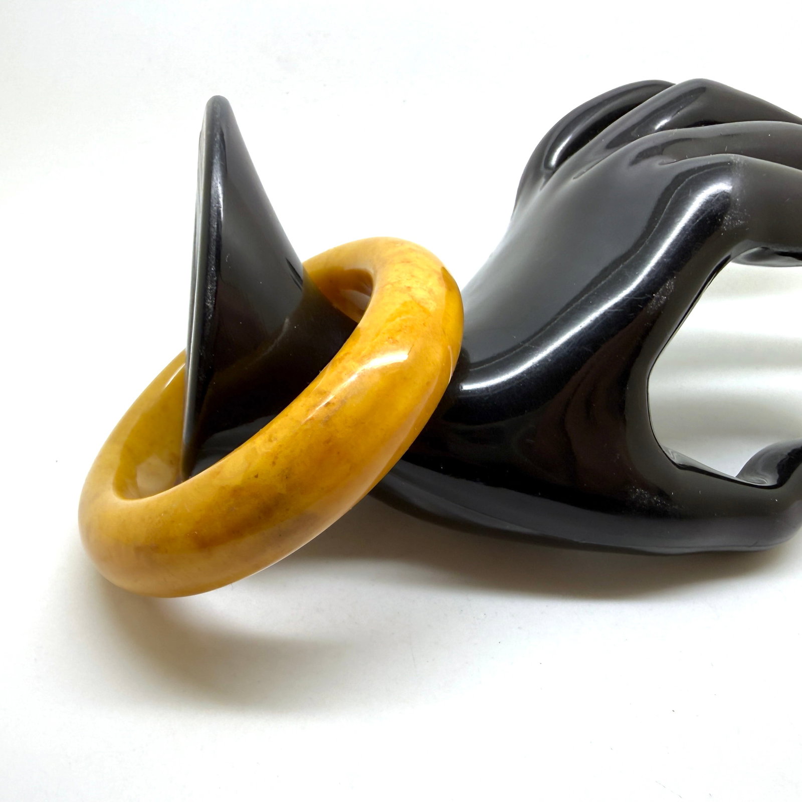 Staggering Amber Bangle Bracelet - 11