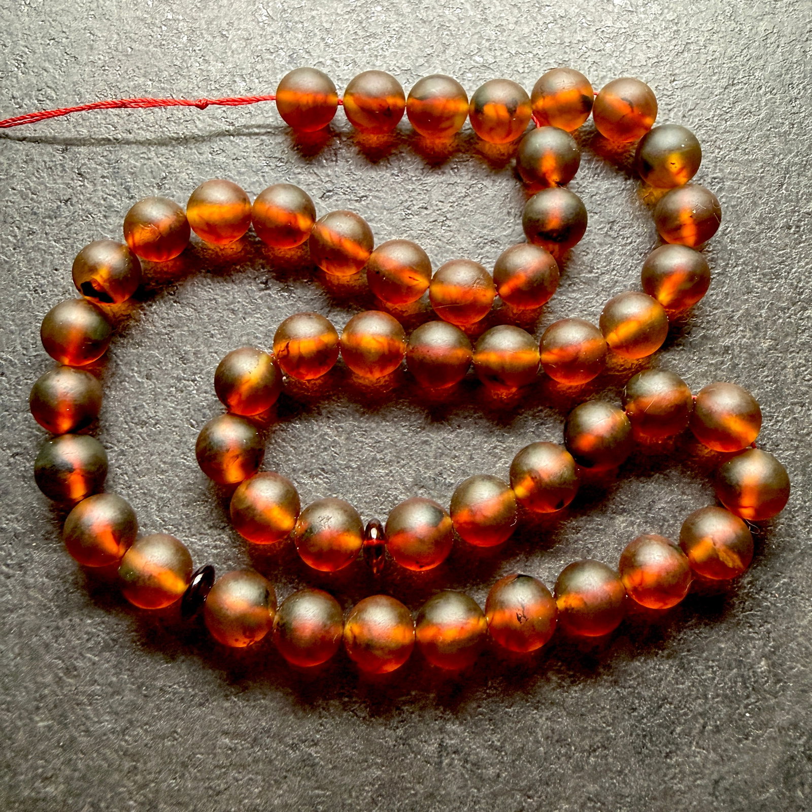 Magnificent Amber Tesbih made from Round Amber beads: Title:Magnificent Amber Tesbih made from Round Amber beads Metal:None Gemstone:Amber Weight:48.0 g Size:Bead size: 12.0 mm Bead size: 0.472 inches Made of:(Reconstituted Amber or Whole