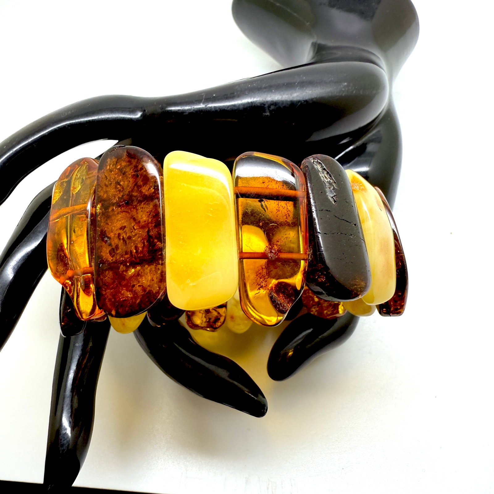 Phenomenal Amber Cuff Bracelet - 2