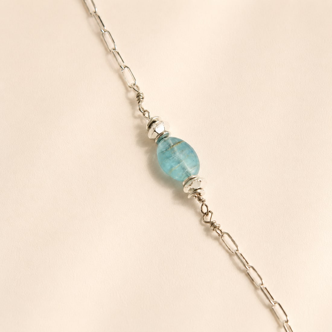 Raven Skull Necklace With Black Onyx and Labradorite - 3