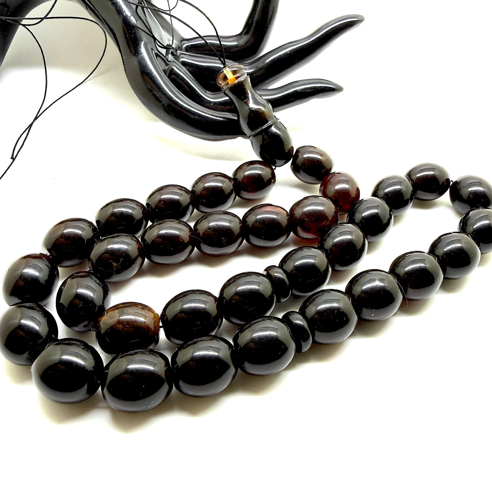 Remarkable Amber Tesbih made from Olive Amber beads (1 of 8)