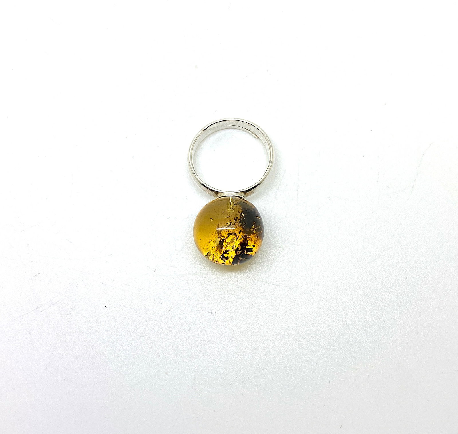 Unique and Amazing Amber Ring - 10