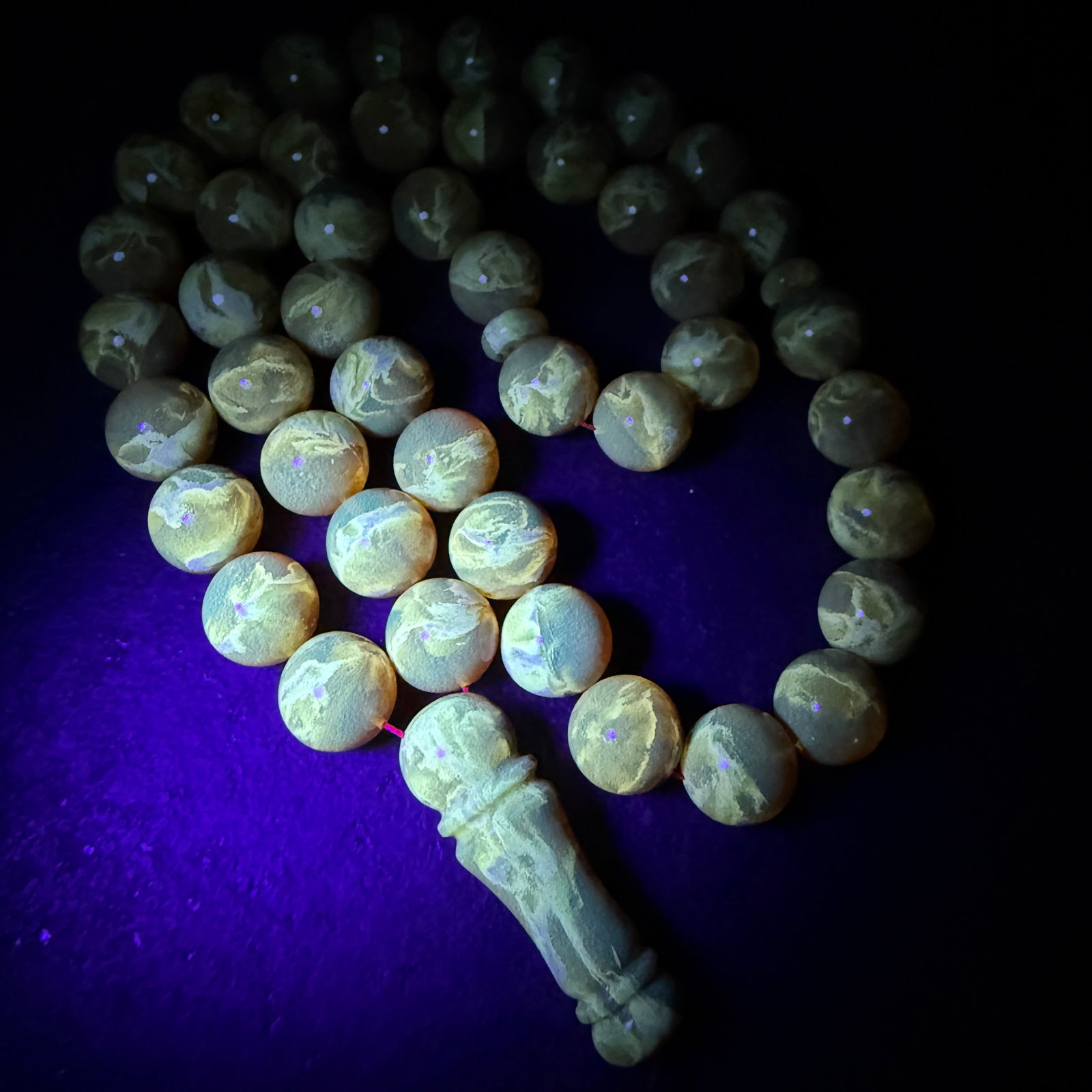 Phenomenal Amber Tesbih made from Round Amber beads - 6