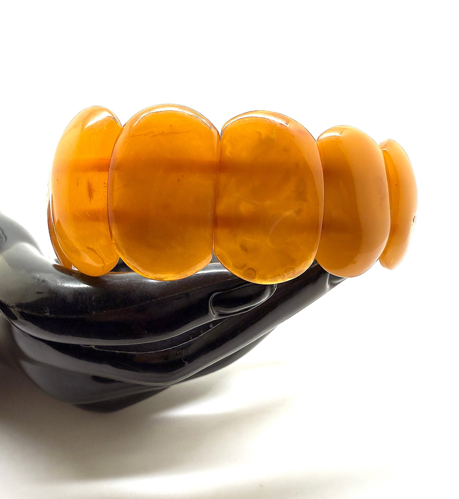 Amazing Vintage Amber Cuff Bracelet - 4