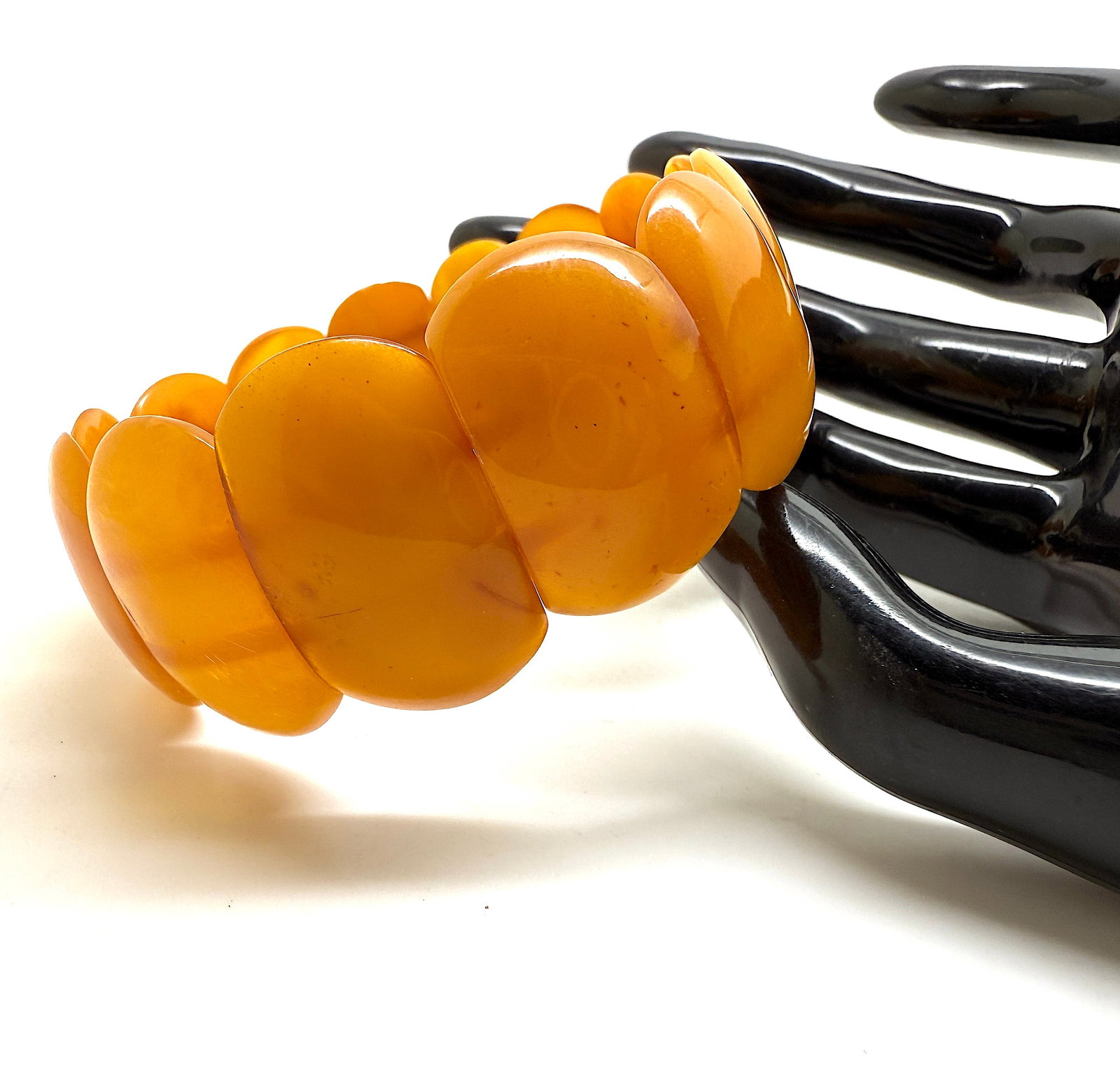 Amazing Vintage Amber Cuff Bracelet - 7