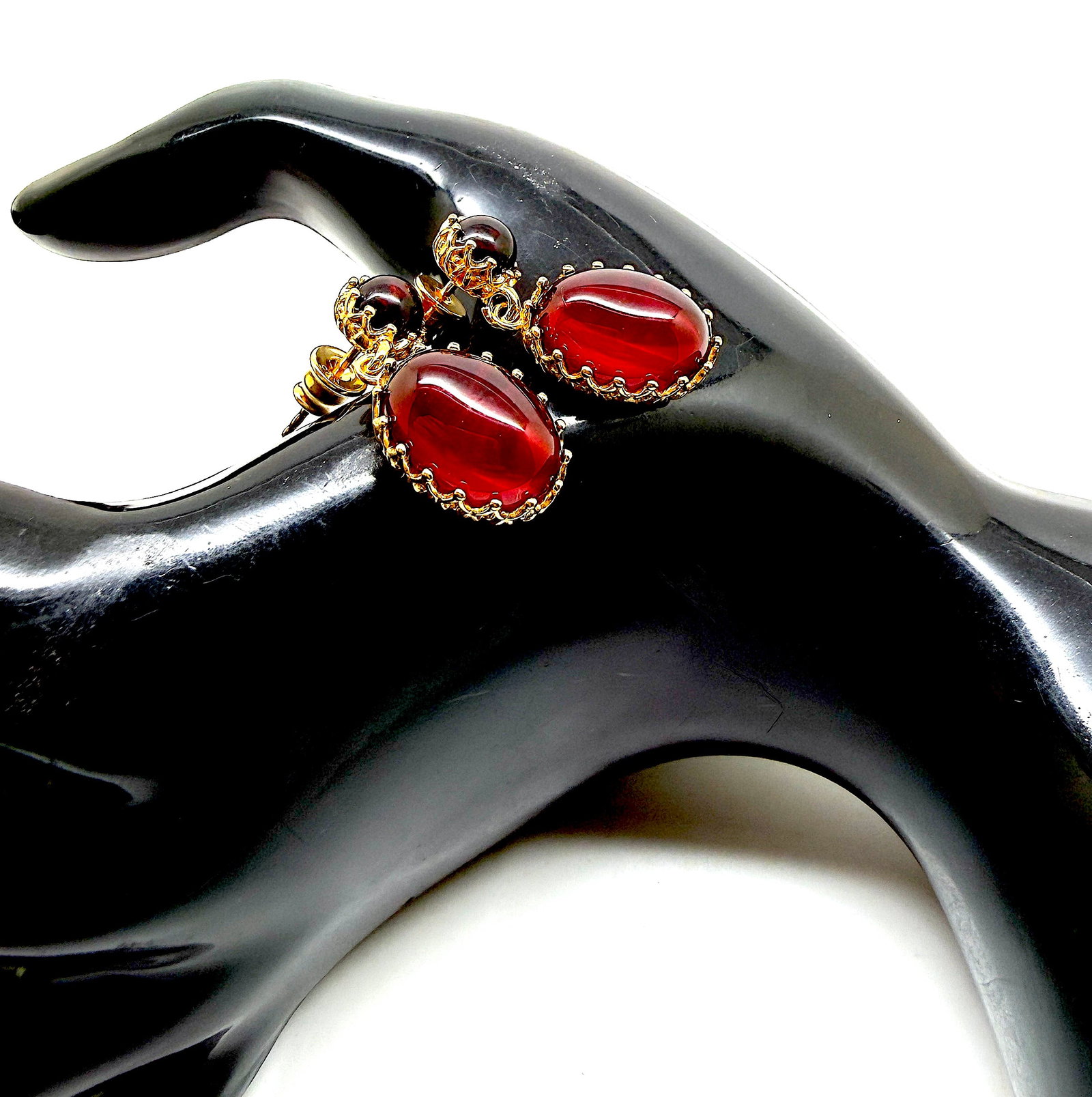 Exquisite Amber Earrings - 3