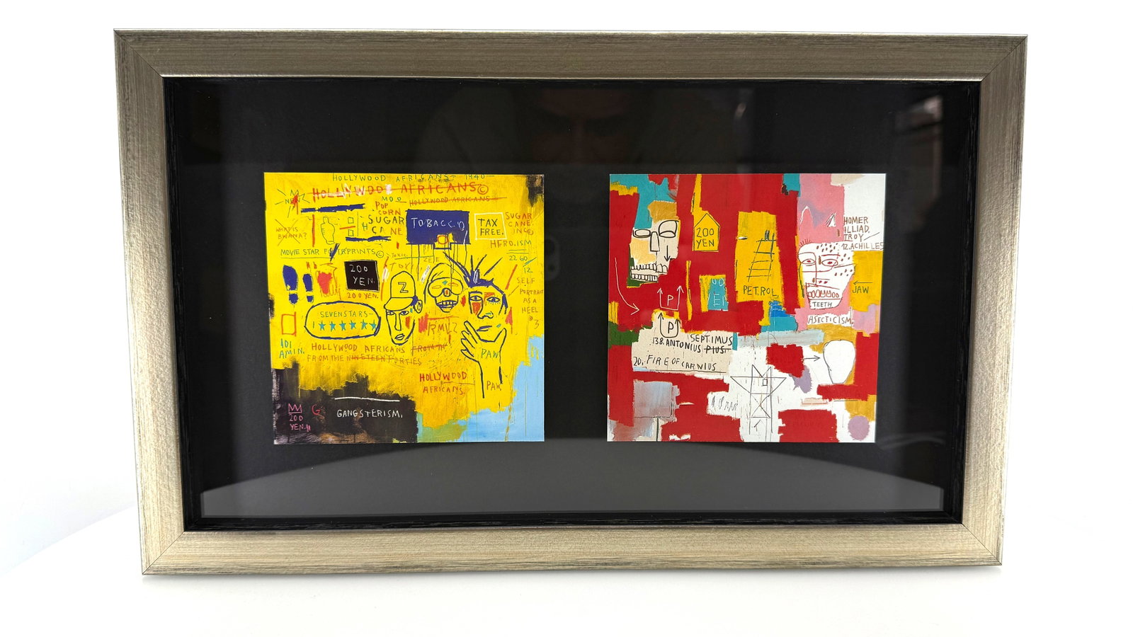 Jean-Michel Basquiat - Hollywood Africans and Dos Cabezas 2 - Offset Lithograph 8.75" x 14.25" - 10