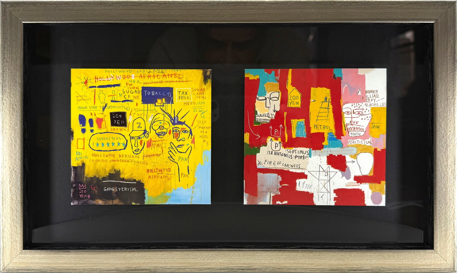 Jean-Michel Basquiat - Hollywood Africans and Dos Cabezas 2 - Offset Lithograph 8.75" x 14.25" - 2