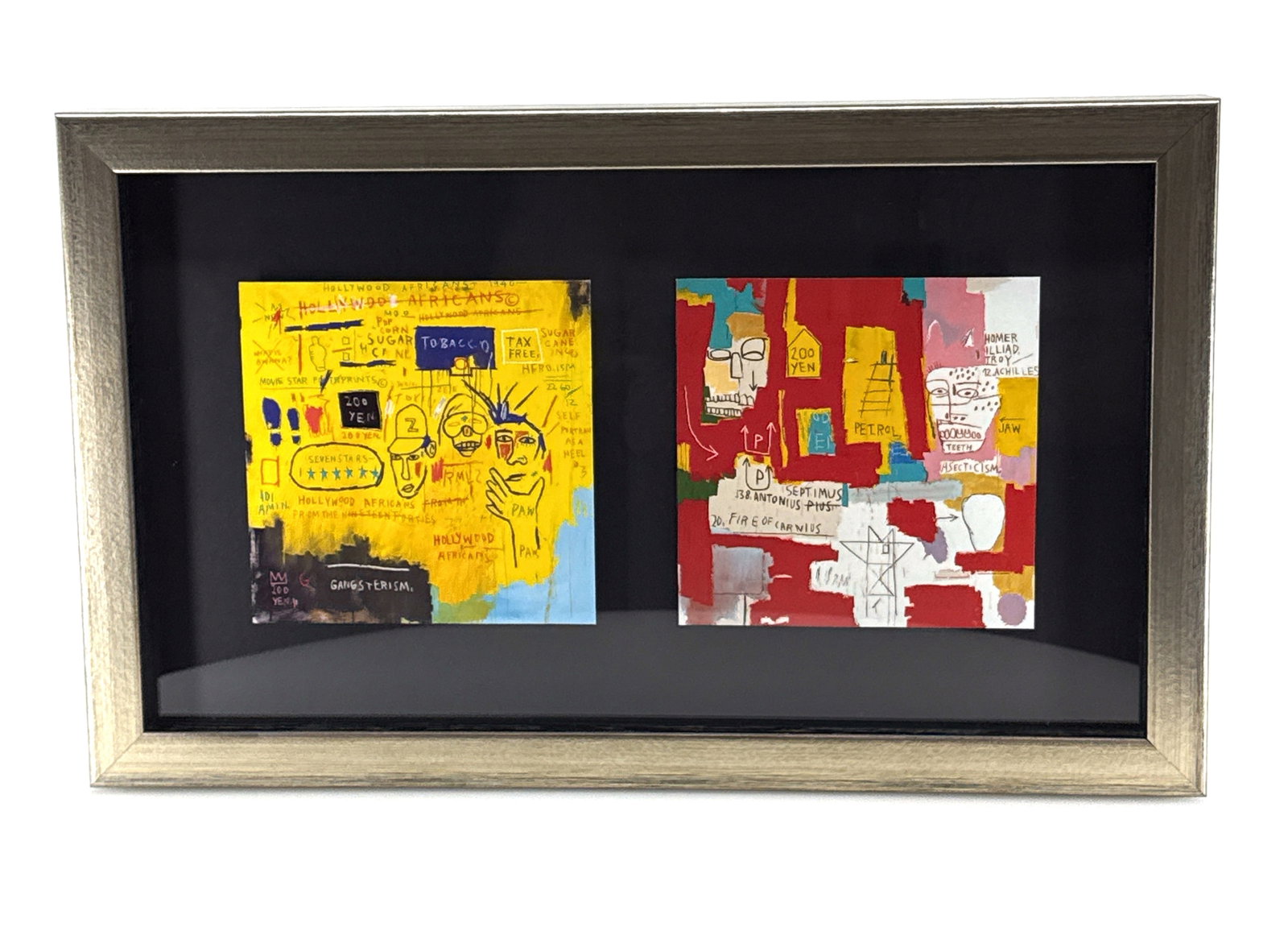 Jean-Michel Basquiat - Hollywood Africans and Dos Cabezas 2 - Offset Lithograph 8.75" x 14.25" - 9