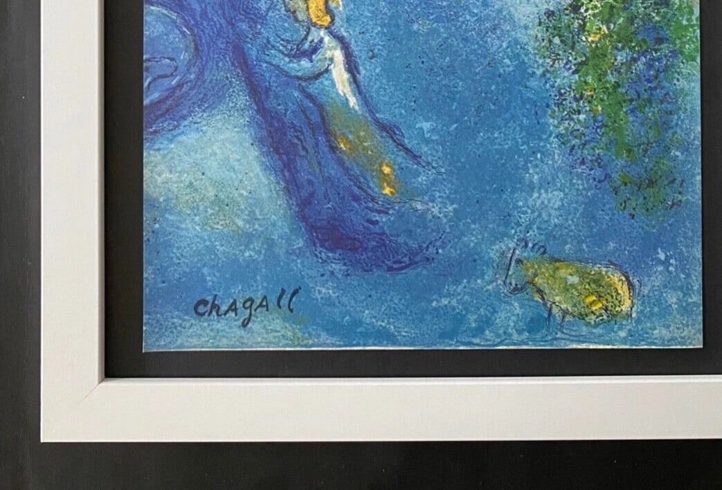 MARC CHAGALL | ORIGINAL VINTAGE 1977 PRINT | SIGNED | MOUNTED AND FRAMED - 2