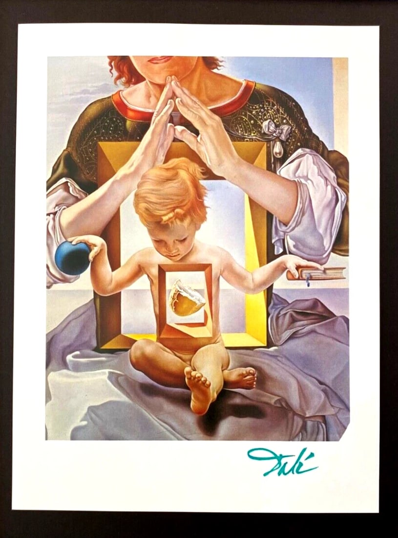 SALVADOR DALI | Vintage 1970 Signed | Framed Offset Lithograph | New Frame - 2