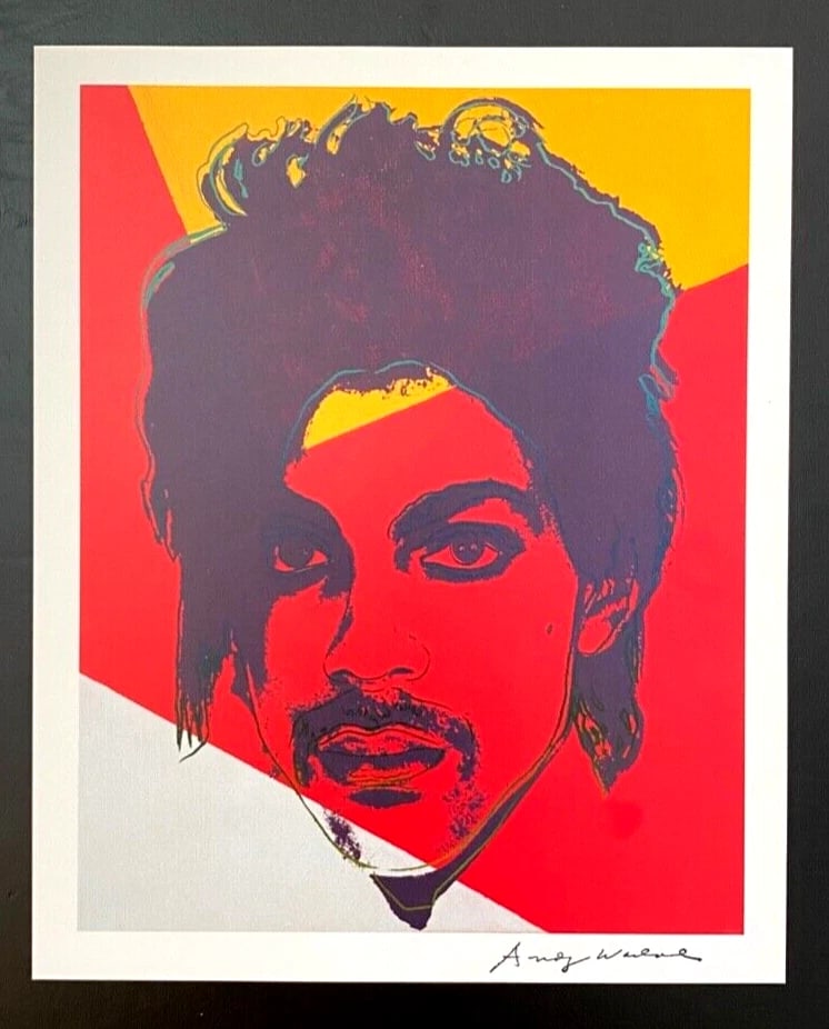Andy Warhol Prince Signed 1984 Vintage Print Framed Pop Art Collector Piece - 2