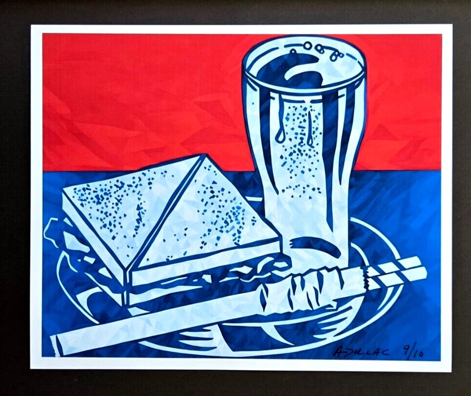 ALEXANDER DULAC | " RETRO BITES " Hand Signed Authentic Pop Art Ed. of 10 COA - 3