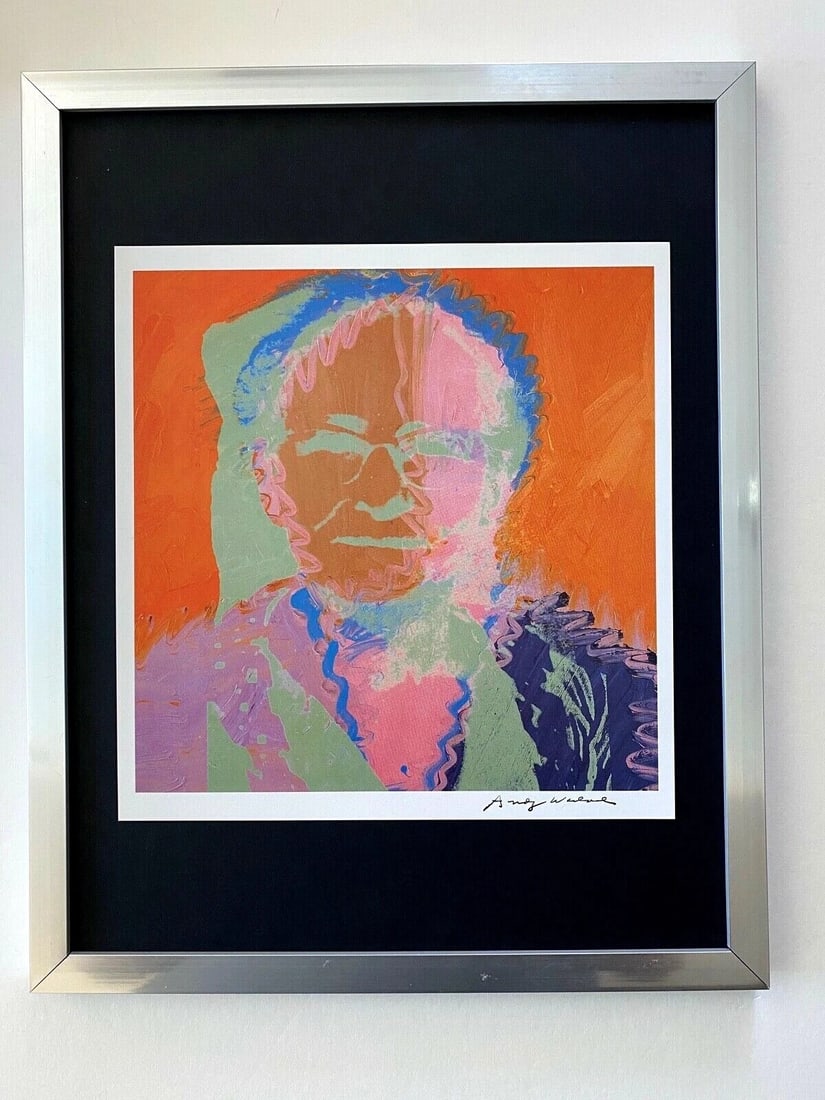 Andy Warhol | Vintage 1984 Julia Warhola Print Signed | Mounted in 11x14 Board (1 of 3)