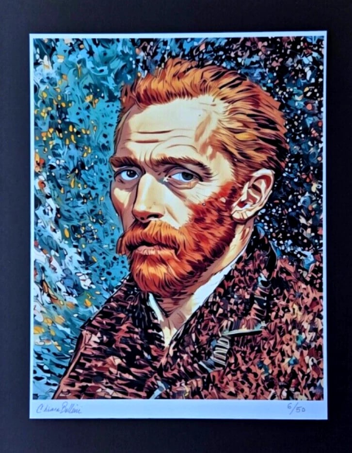 Chiara Bellini + "Vincent Van Gogh " Original Hand Signed Print Ltd Ed | COA - 3