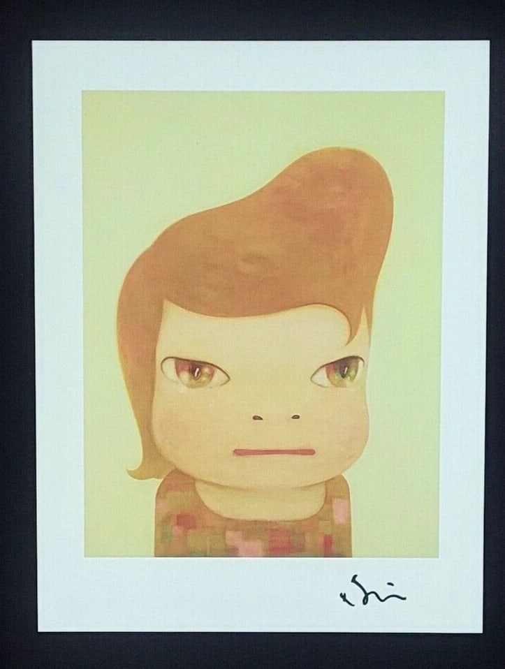 YOSHITOMO NARA | BEAUTIFUL PRINT FROM JAPAN | SIGNED MOUNTED AND FRAMED - 2