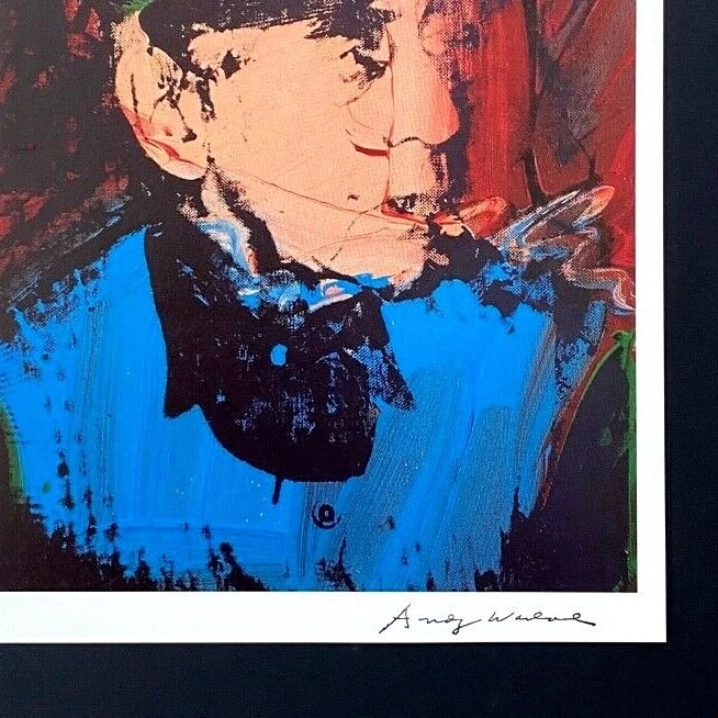 Andy Warhol | Vintage 1984 Man Ray Print Signed | Mounted and Framed - 3
