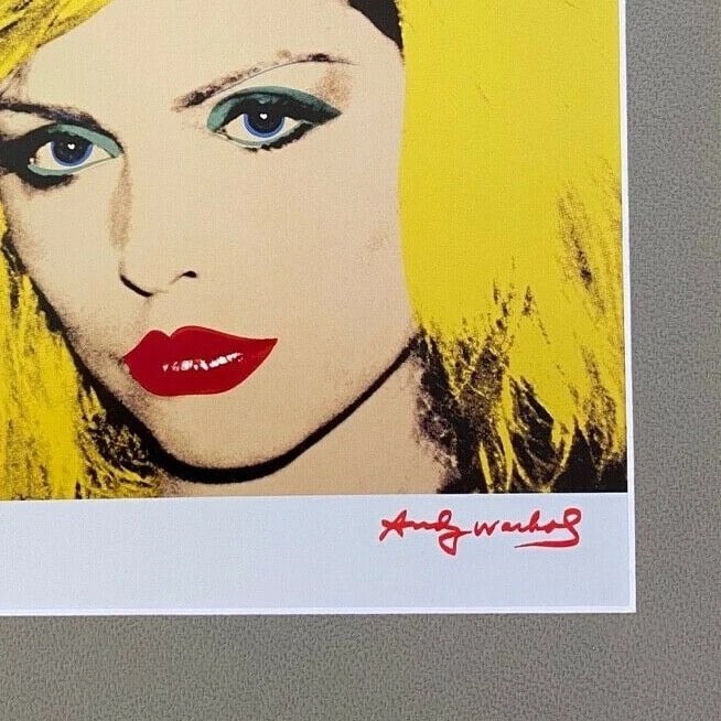 ANDY WARHOL + 1984 BEAUTIFUL SIGNED DEBBIE HARY PRINT FRAMED - 3