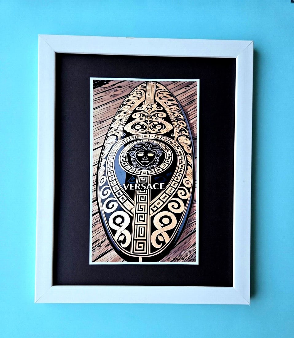 ALEXANDER DULAC | MY VERSACE SURFBOARD Hand Signed Authentic Only 10 COA: ALEXANDER DULAC | MY VERSACE SURFBOARD Hand Signed Authentic Only 10 COAMy art is a celebration of the grandeur and splendor of the Legends of our Time. Through my portraits, I seek to immortalize