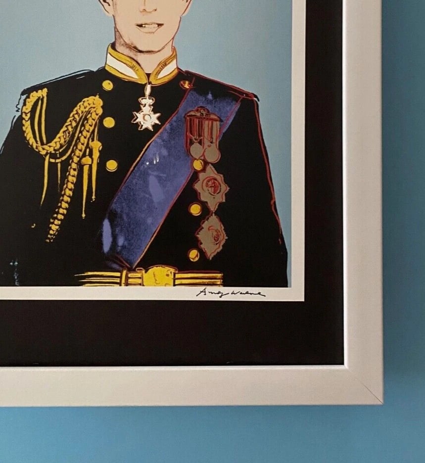 Andy Warhol | Vintage 1984 Prince Charles King Print Signed | Mounted and Framed - 3