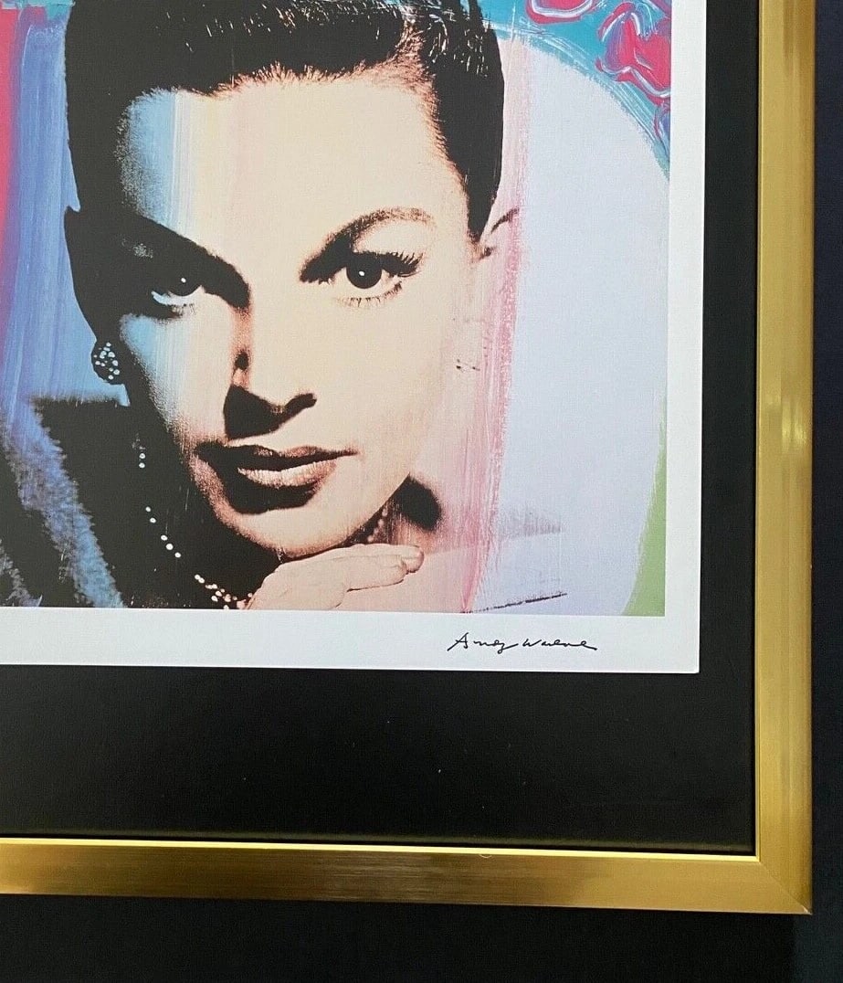 ANDY WARHOL x JUDY GARLAND ICONIC VINTAGE PRINT - SIGNED MOUNTED & FRAMED! - 3