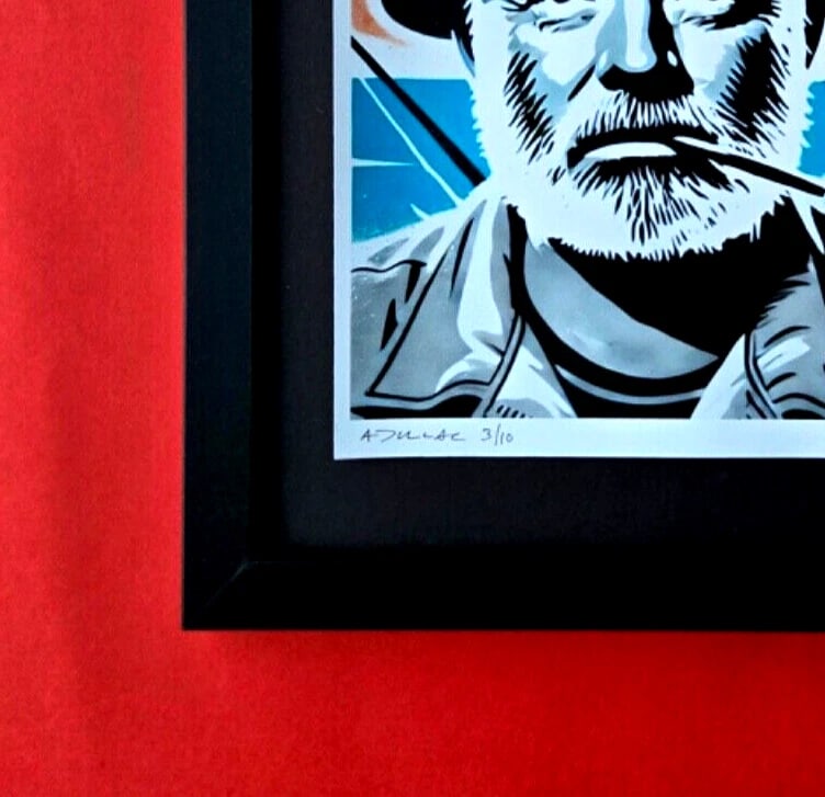 ALEXANDER DULAC | HEMINGWAY SOUL Hand Signed Authentic Print Edition of 10 COA - 4