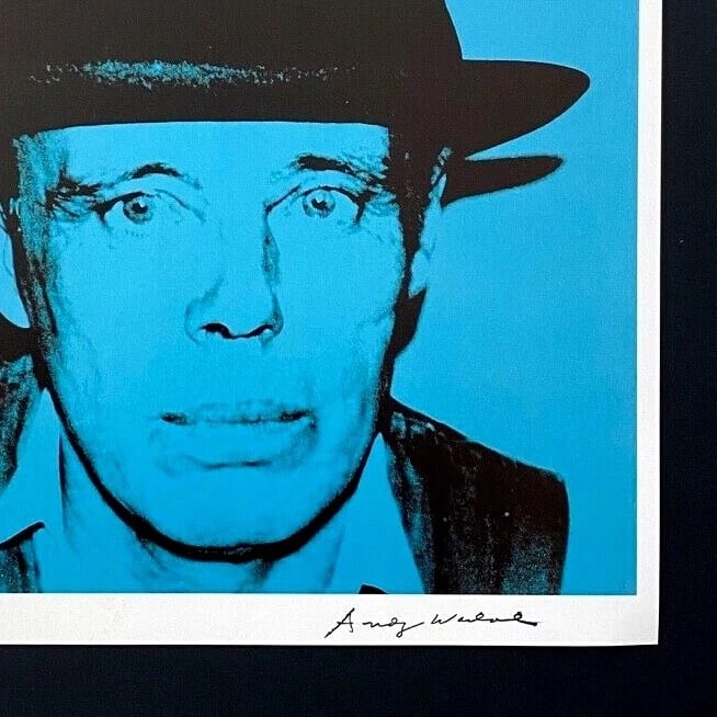 Andy Warhol | Vintage 1984 Joseph Beuys Print Signed | Mounted in 11x14 Board+ - 3
