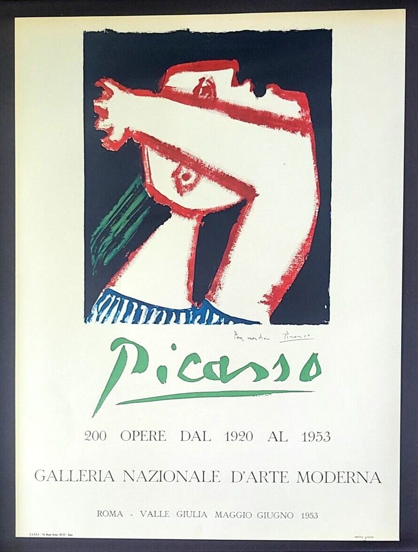 1967 Pablo Picasso Print + Signed Poster - Mounted, Framed & Ready to Own! - 2