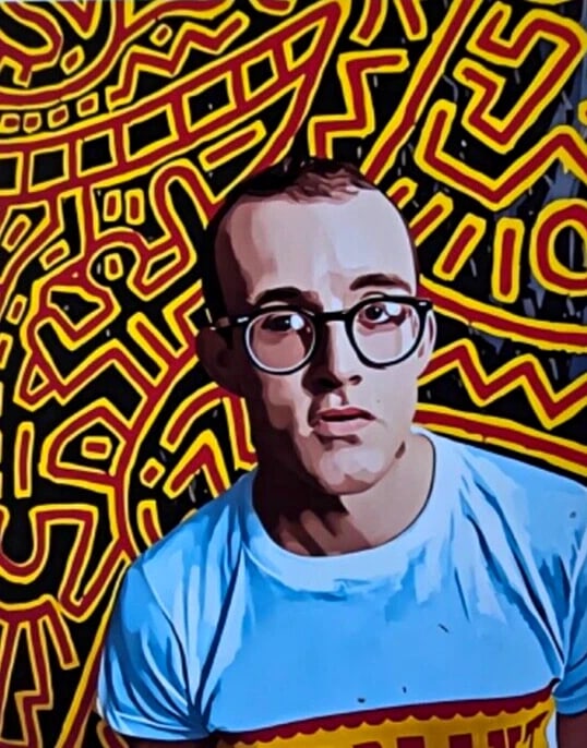 ALEXANDER DULAC | KEITH HARING Hand Signed Authentic Print E of 10 | COA - 3
